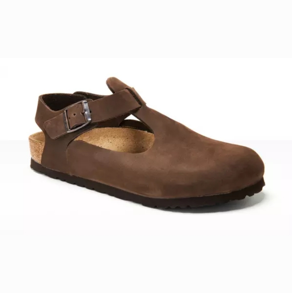 RARE Birkenstock Bonn Leather Slingback Clog - Brown